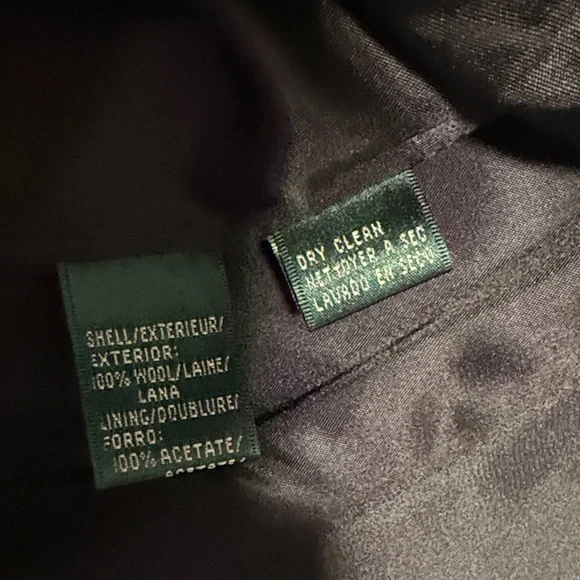 Lauren Ralph Lauren 100% wool Herringbone Tweed Blazer - Picture 5 of 6